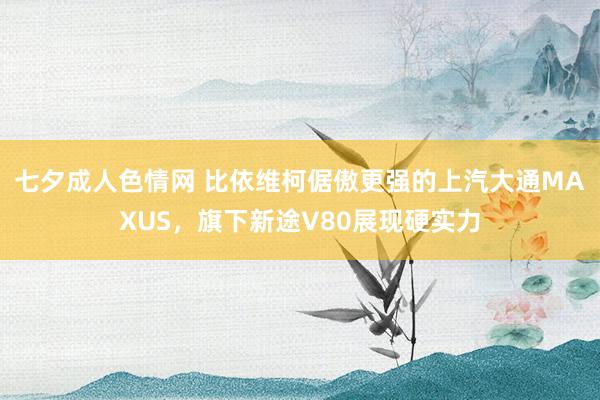 七夕成人色情网 比依维柯倨傲更强的上汽大通MAXUS，旗下新途V80展现硬实力