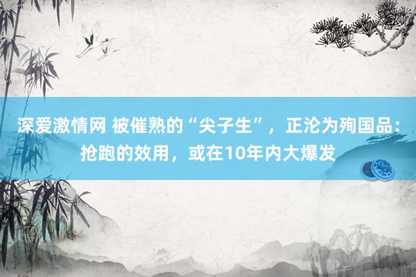 深爱激情网 被催熟的“尖子生”，正沦为殉国品：抢跑的效用，或在10年内大爆发