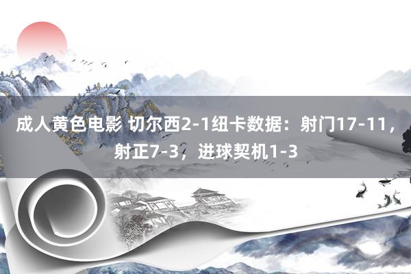 成人黄色电影 切尔西2-1纽卡数据：射门17-11，射正7-3，进球契机1-3