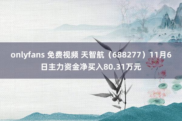 onlyfans 免费视频 天智航（688277）11月6日主力资金净买入80.31万元