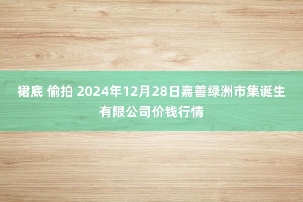 裙底 偷拍 2024年12月28日嘉善绿洲市集诞生有限公司价钱行情