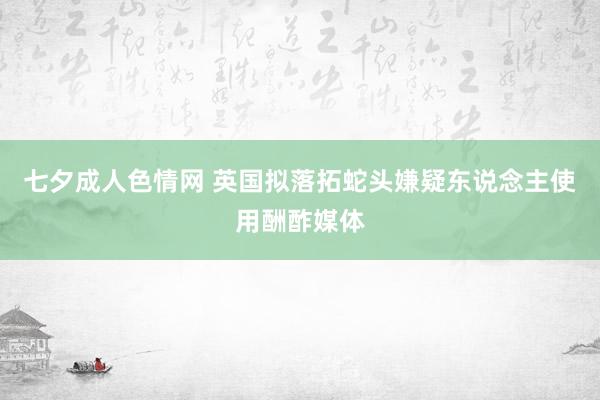 七夕成人色情网 英国拟落拓蛇头嫌疑东说念主使用酬酢媒体