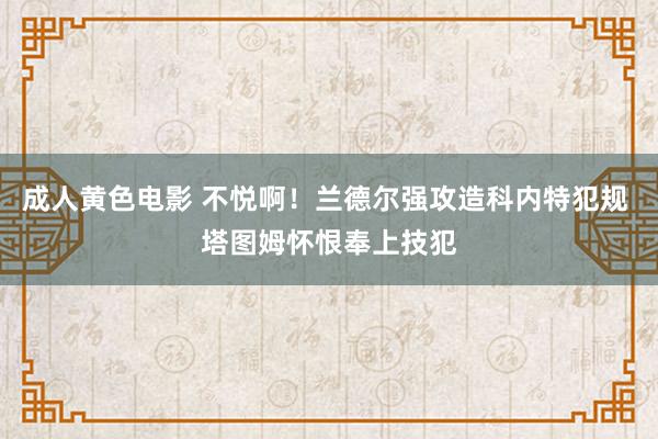 成人黄色电影 不悦啊！兰德尔强攻造科内特犯规 塔图姆怀恨奉上技犯