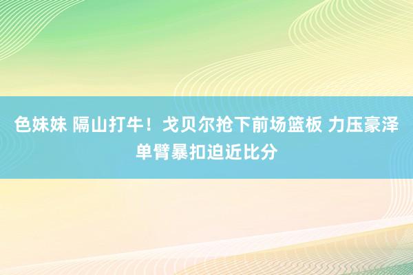 色妹妹 隔山打牛！戈贝尔抢下前场篮板 力压豪泽单臂暴扣迫近比分