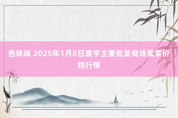 色妹妹 2025年1月8日寰宇主要批发商场紫菜价钱行情