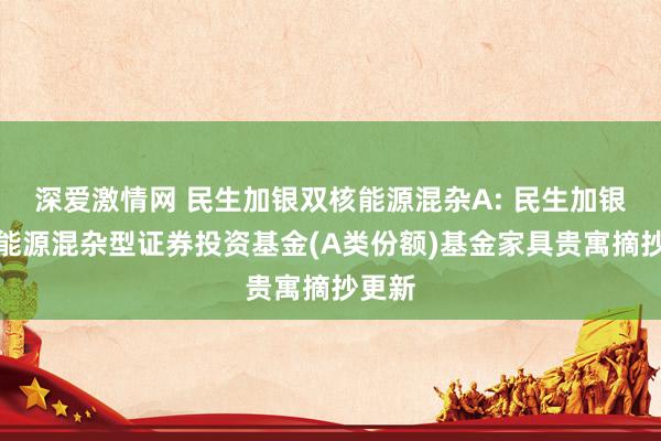 深爱激情网 民生加银双核能源混杂A: 民生加银双核能源混杂型证券投资基金(A类份额)基金家具贵寓摘抄更新