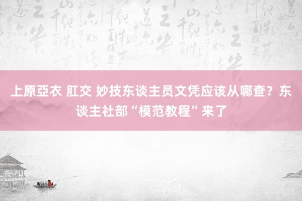 上原亞衣 肛交 妙技东谈主员文凭应该从哪查？东谈主社部“模范教程”来了